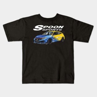 JDM CTR type R FK8 Spoon Turbo Race Car Kids T-Shirt